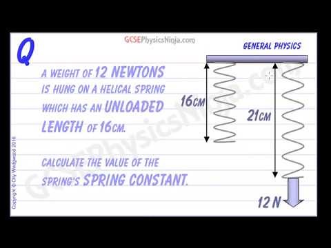 Hooke's Law Physics Problems - Spring Constant Calculation