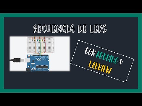 02 Secuencia de Leds en Labview y Arduino