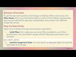 How to Get the Size and Resolution of an Image in Bytes Using Python
