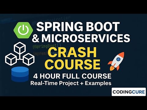 Spring Boot & Microservices Masterclass 🔥 All-in-One 4 Hour Full Course | Step-by-Step Guide
