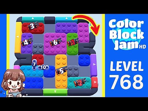 Color Block Jam Level 768 Solution Walkthrough