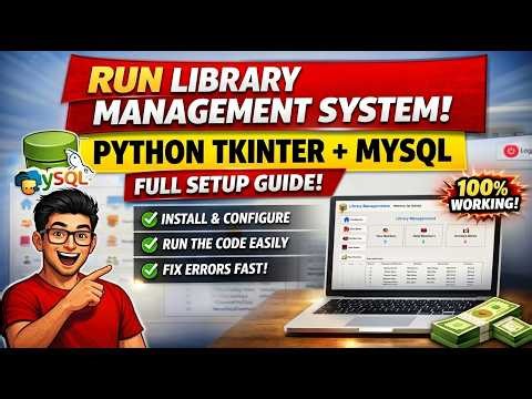 How to Run Library Management System in Python Tkinter and MySQL
