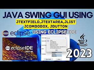 Java Swing GUI Tutorial | Java GUI using Eclipse IDE [2023] | JList, JComboBox in Java Swing