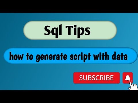 How to Generate Script in SQL Server With Data | Generate Script in SQL