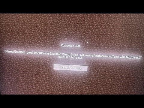 [Error Fixed] Java Lang Net Minecraft NBT Compound Tag | 128459 String Null Error Message