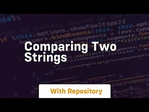 comparing two strings