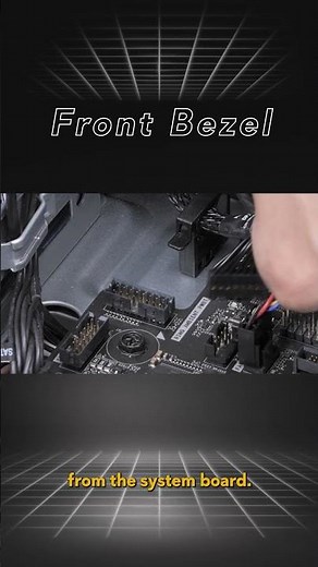 Alienware Aurora R13 R14 disassembly - Remove the front bezel - Part 2 of 4