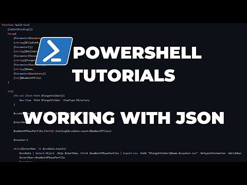 PowerShell Tutorials : Working with JSON