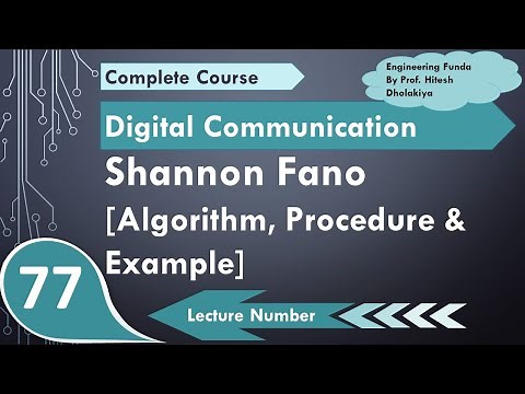 1 Shannon Fano Encoding (Algorithm, Procedure & Example) Explained in Digital Communication