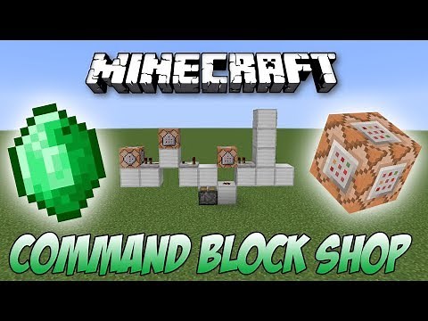 Minecraft: Command Block Shop with EMERALDS Tutorial