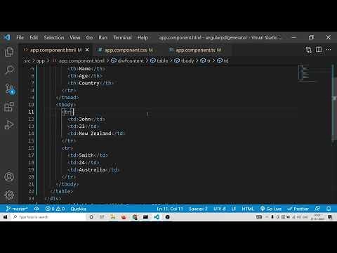 Angular 13 jsPDF Project to Export HTML Div,Table With CSS to PDF Document Using TypeScript
