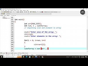 Write C++ program to find sum of array elements using recursion #codingtutorial