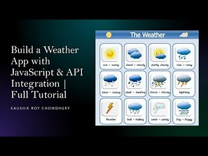 Build a Weather App with JavaScript & API Integration | Full Tutorial