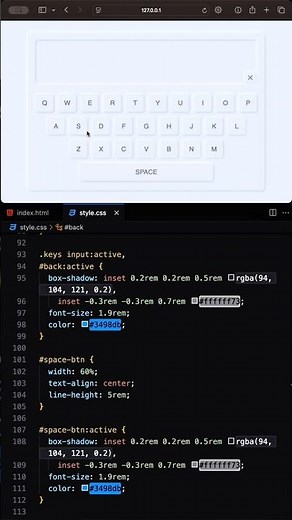 Create an Interactive Typing Keyboard – HTML/CSS/JS! #programming #coding #javascript