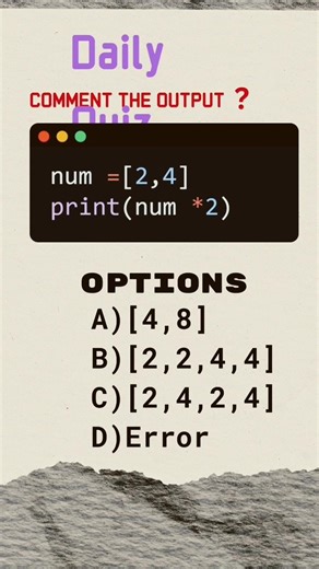 Python quizzes 3 #coding #python #webdesign #webdevelopment #programming
