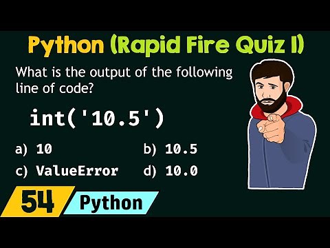 Python Programming - Rapid Fire Quiz 1