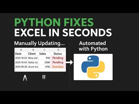 Automate Excel Status Updates with Python (Overdue Checker in Seconds!)