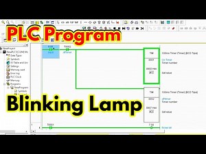 PLC Program for Blinking Light on 1 Second Interval - PLC Programming Examples