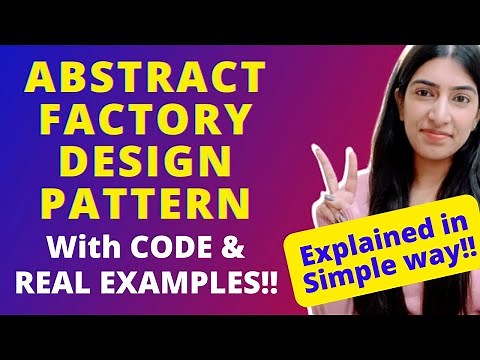 Abstract Factory Design Pattern explained with CODE and real examples | Compared with Factory DP!!✌️