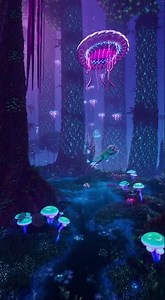 Alien Jungle: Bioluminescent Wonders in 4K