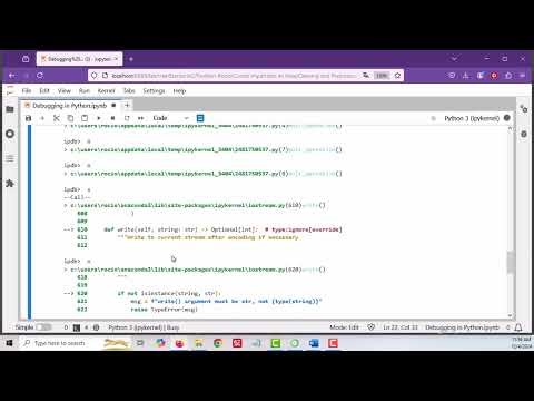 Debugging in Python with pdb library