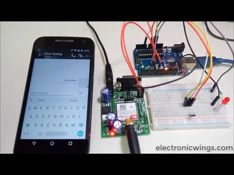 Sim900A GSM Module Interfacing with Arduino UNO