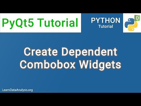 PyQt5 Tutorial | How to create dependent combo box with QComboBox widgets