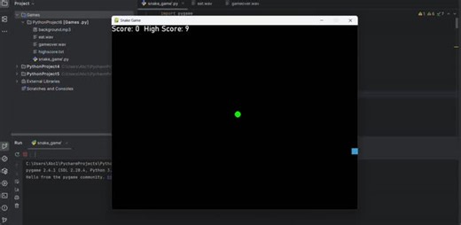 #python #pygame #gamedevelopment #programming #pythonprojects #learningjourney #snakegame | Deepak Kumar