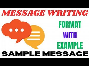 Message writing | message writing in English | Message writing class 10 | message writing format