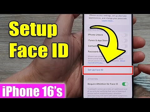 iPhone 16/16 Pro Max: How to Setup Face ID