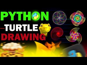 🐍 Python Turtle Graphic Drawing That Will Blow Your Mind! | Viral Coding 🎨Art with Python |