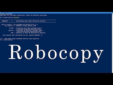 Easy use of copying files or directories with Robocopy