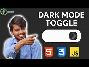Dark Mode Toggle Using HTML, CSS & JavaScript | Light/Dark Theme Switch Project