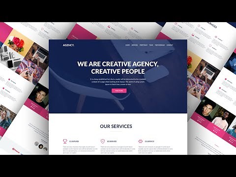 How to make a responsive static website using HTML, CSS and Bootstrap.