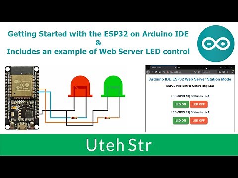 Arduino IDE + ESP32 | Getting Started with ESP32 on Arduino IDE & example of Web Server LEDs control