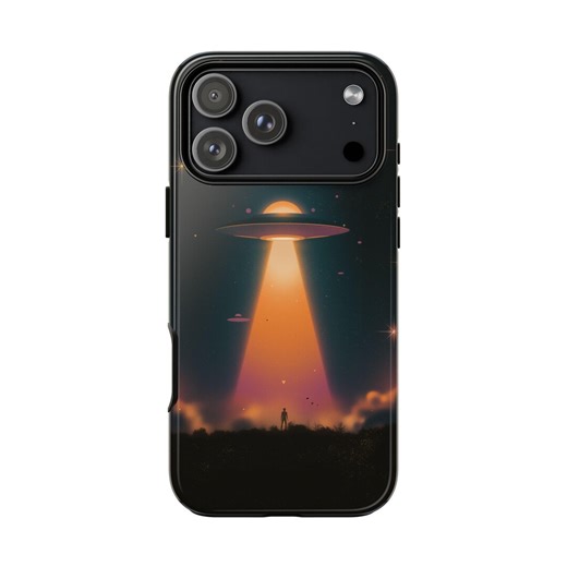 UFO Alien Spaceship Gradient Beam Phone Case: iPhone | Samsung Galaxy | Google Pixel - Etsy