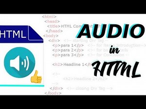 Simple HTML Audio Tags Tutorial with Notepad