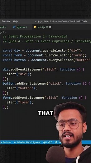 Event Capturing in Javascript (Interview Question)
