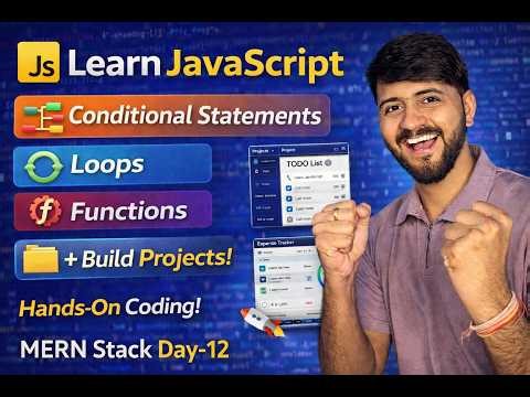 JavaScript Mastery Starts Here 🔴| MERN Stack Until E-commerce Build😳 | JS- Day 12 | Full Course😱