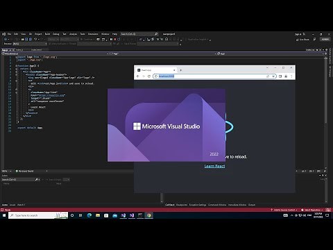 React Project in Visual Studio 2022 (Getting Started)