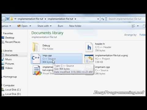 Easy Programming - Beginner C++ Tutorial - Using Implementation Files (extra cpp Files) (27)