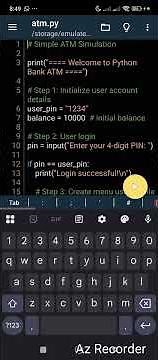 How a Python ATM Program Works in 60 Seconds | Beginner Friendly