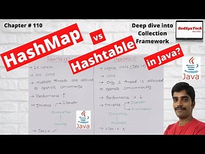 # 110 Differences between HashMap and Hashtable in Java | Hashmap vs Hashtable | Java | RedSysTech