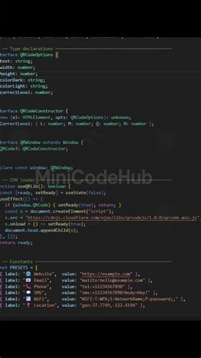 Build a dynamic QR Code Generator using Next.js and JavaScript. #react #nodejs