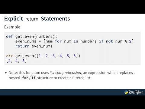 The Python return Statement: Implicit and Explicit return
