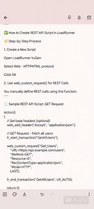 Clear explanation of what a REST API is and how to create LoadRunner scripts for REST API testing.