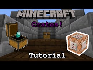 Minecraft Crates (Animated) Command Block Tutorial | Xbox One, PS4, Windows 10, MCPE