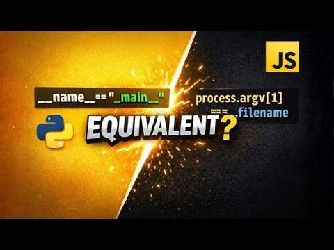 The JavaScript Equivalent of if __name__ == "__main__"