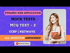MOCK TEST | MCQ TEST 2 ANSWER | JavaScript | NxtWave | CCBP 4.0
