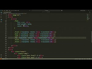 3D Rotating Cube with HTML, CSS & JavaScript | Stunning Animation in Just 5 Minutes